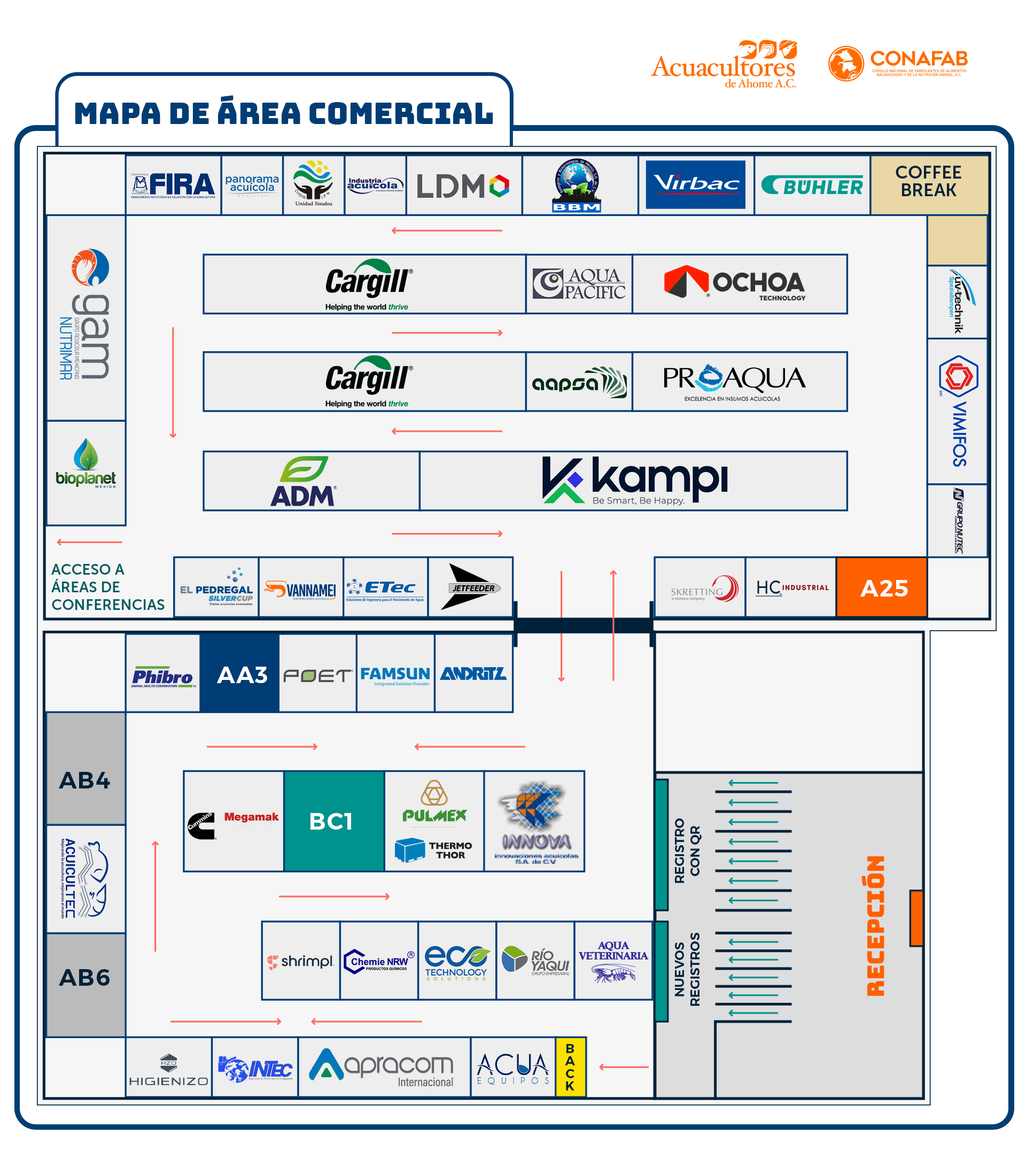 Mapa de expositores